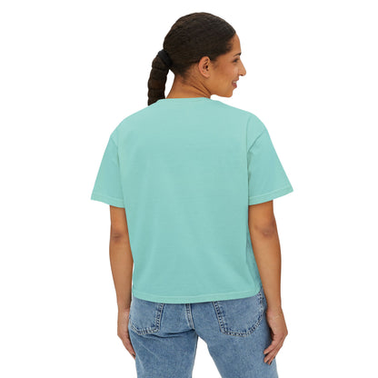 Women's Boxy Tee — 'De59  HIBISCUS  LOVE