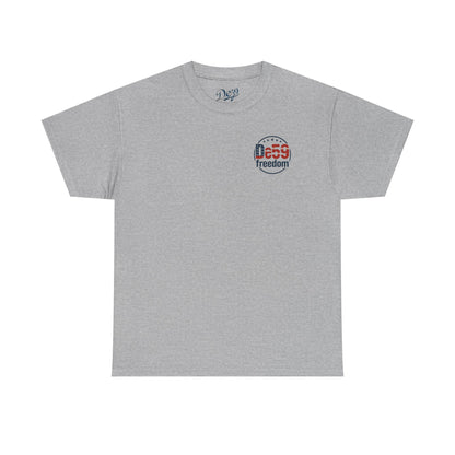 Freedom De59 T-Shirt — Patriotic USA Flag Logo Tee