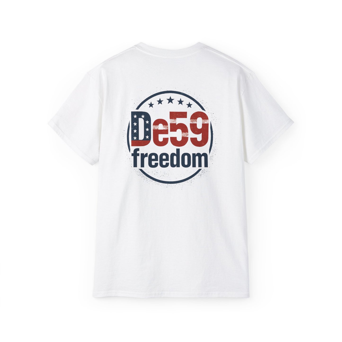 De59 Freedom T-Shirt — Patriotic USA Flag Logo Tee