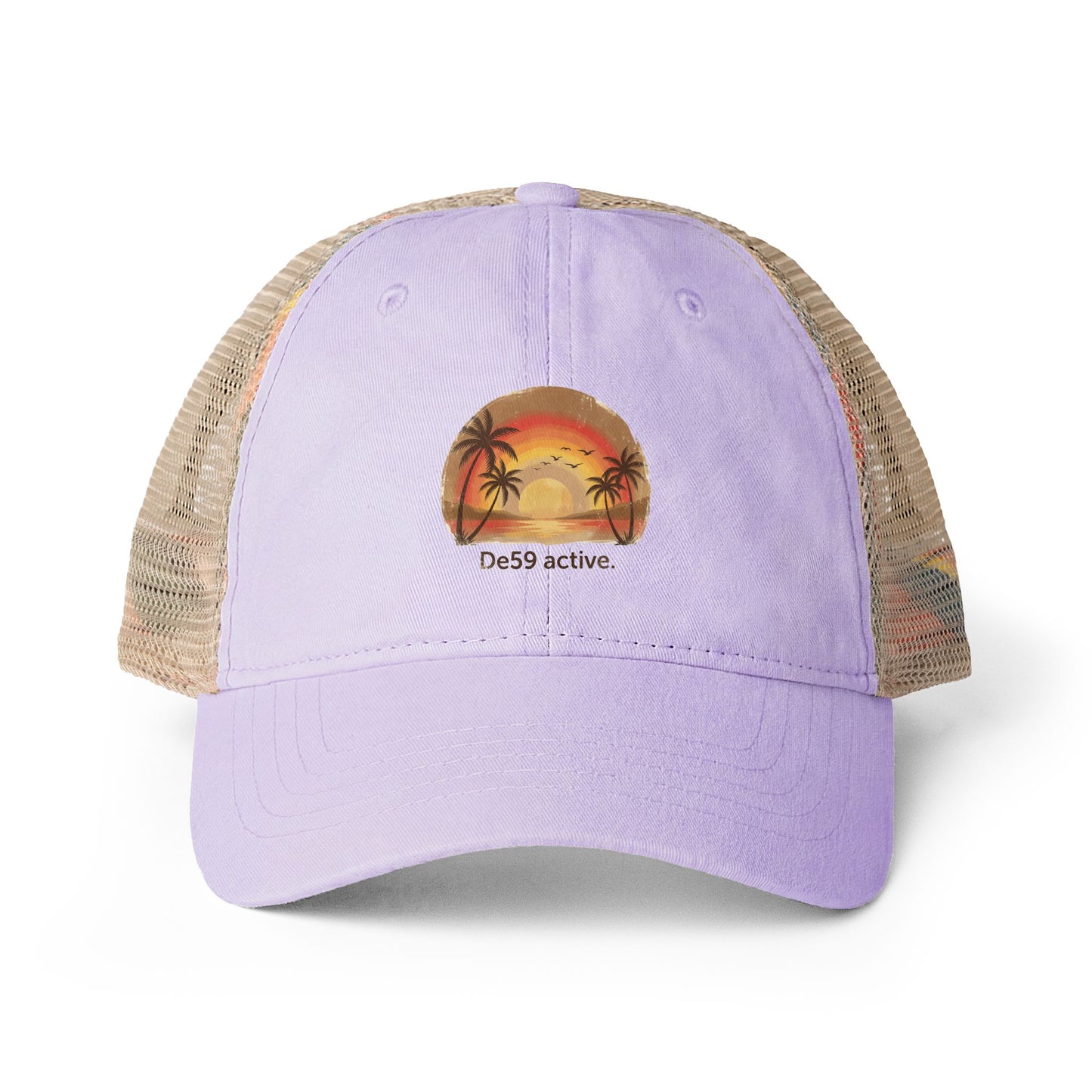 Women's Washed Mesh-Back Cap De59 active.
