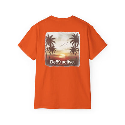 Sunset"De59 active." Text