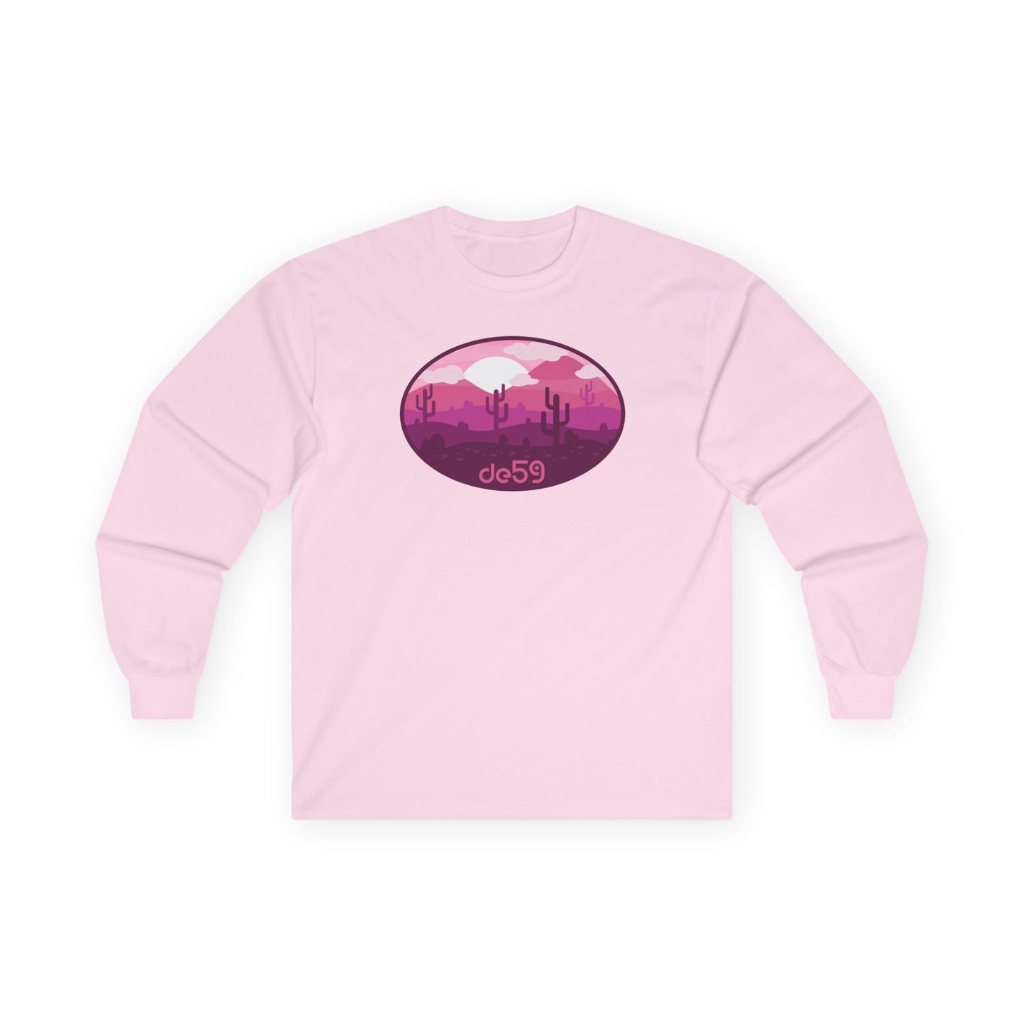 desert rose Cotton Long Sleeve Tee