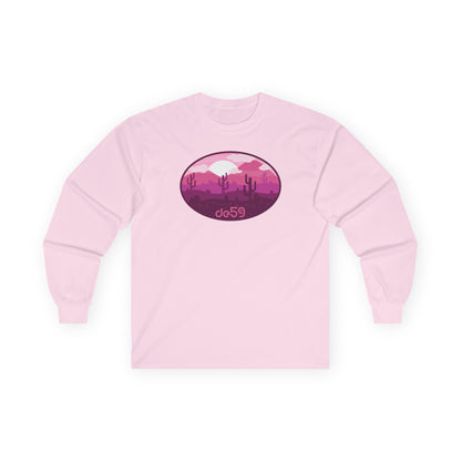 desert rose Cotton Long Sleeve Tee