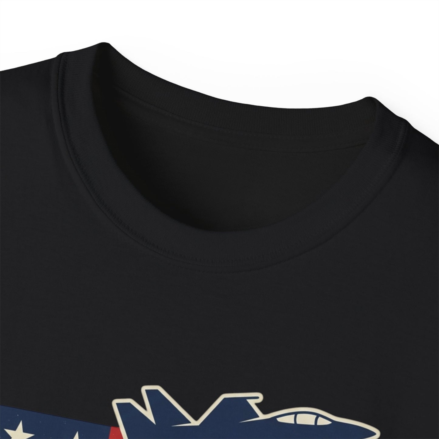 De59 Jet Fighter Tee — American Flag Military Aviation T‑Shirt