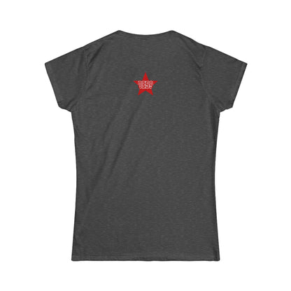Women's Tee — Pastel Longhorn Skull (Red Star Back)