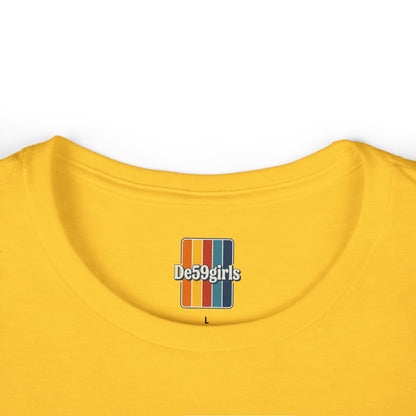Retro Sunset Stripes with Hibiscus "Da-59"