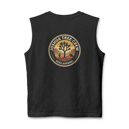Joshua Tree Crew Muscle Tank — Vintage Desert Logo Tank Top