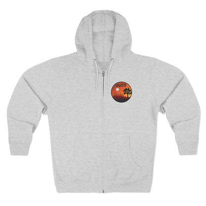 Desert Sunset Zip Hoodie — Joshua Tree Sunset Graphic Zip-Up