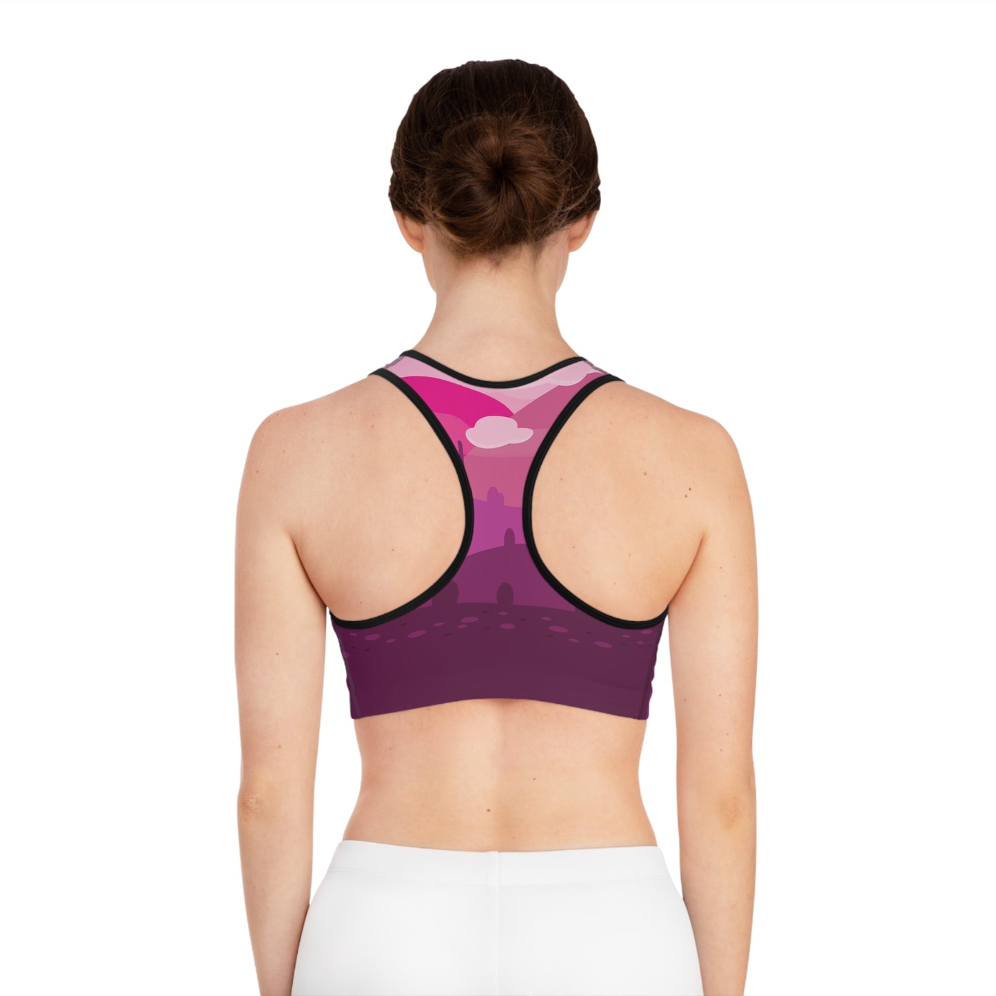 desert rose Sports Bra (AOP)