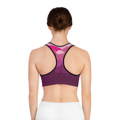 desert rose Sports Bra (AOP)