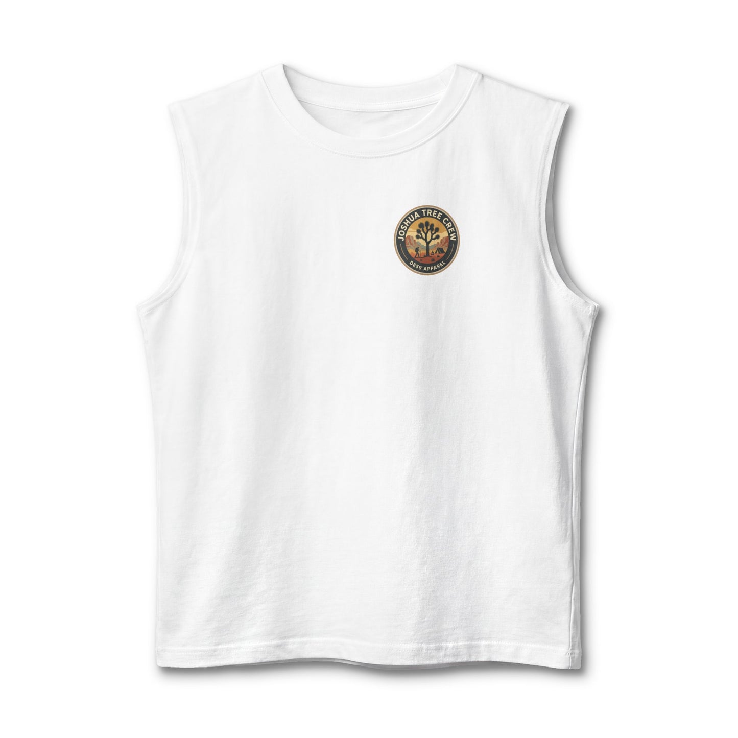 Joshua Tree Crew Muscle Tank — Vintage Desert Logo Tank Top