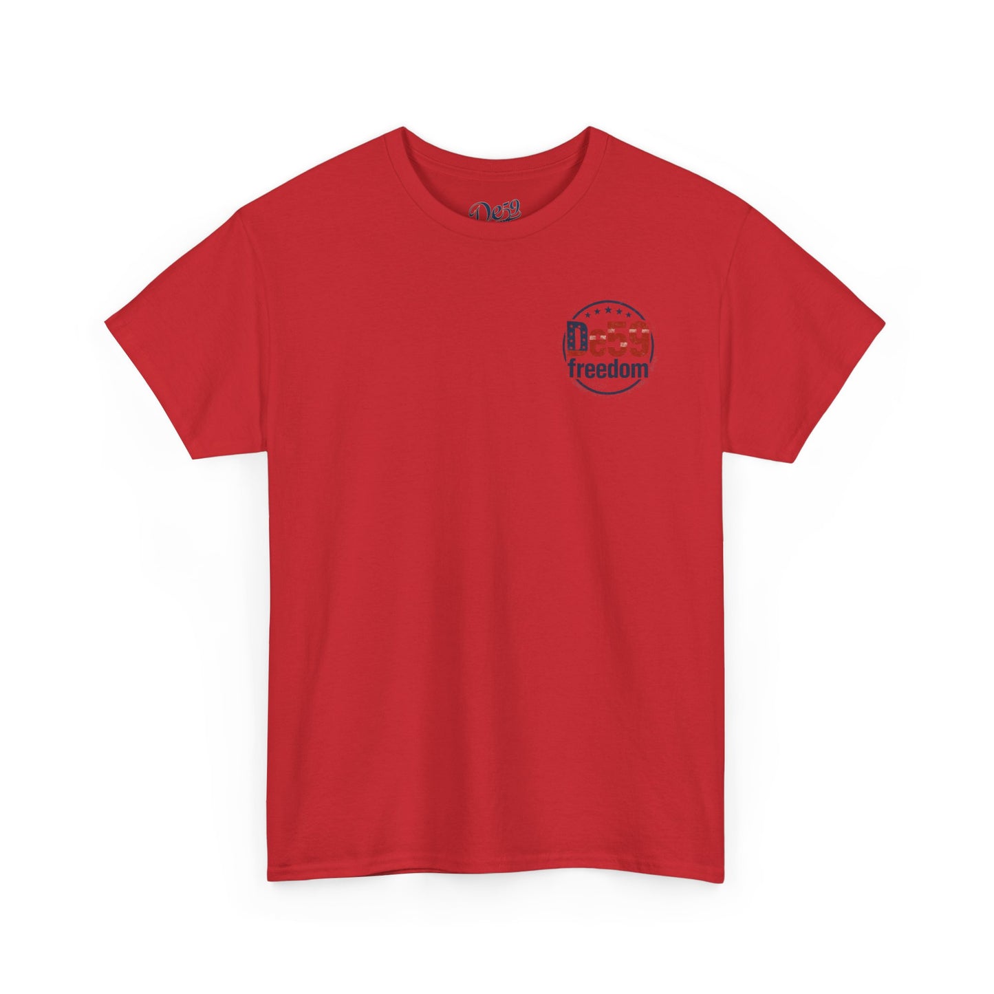 Freedom De59 T-Shirt — Patriotic USA Flag Logo Tee