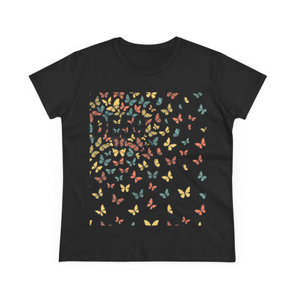 Butterfly Scatter Tee — DE59 Graphic Women's T-Shirt