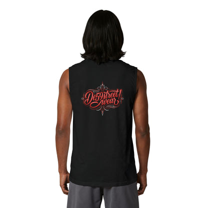 Des59streetwear Muscle Tank — Vintage Script Streetwear Tank Top