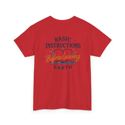T‑Shirt — "Basic Instructions Before Leaving Earth" Graphic Tee