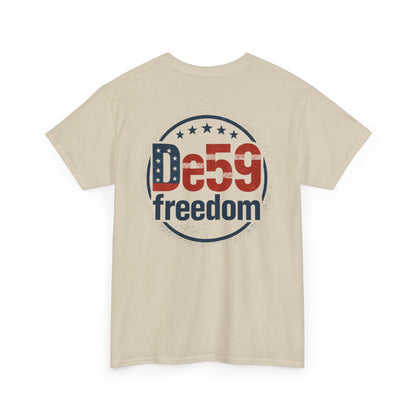 Freedom De59 T-Shirt — Patriotic USA Flag Logo Tee