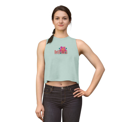 Crop Top — De59 Girls Floral Logo Muscle Tank