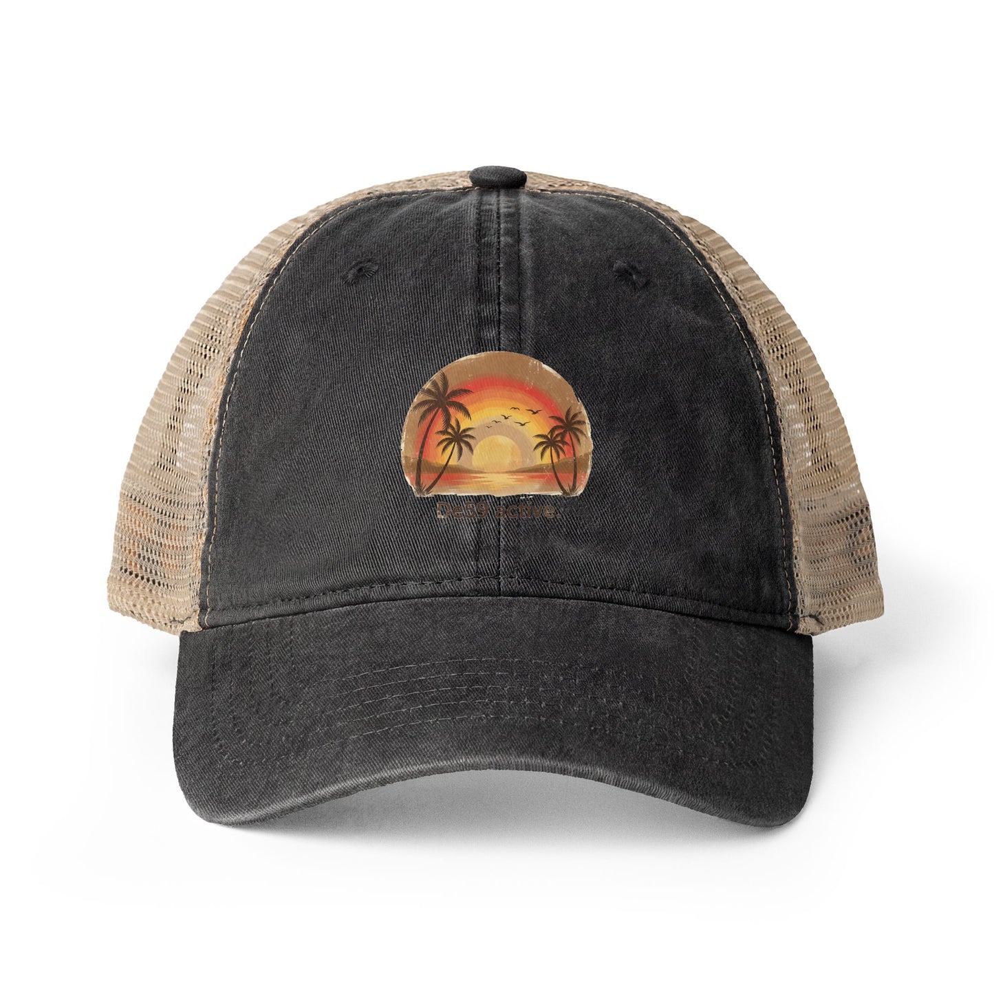 Women's Washed Mesh-Back Cap De59 active.
