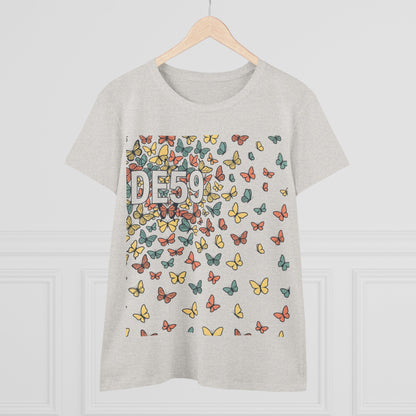 Butterfly Scatter Tee — DE59 Graphic Women's T-Shirt