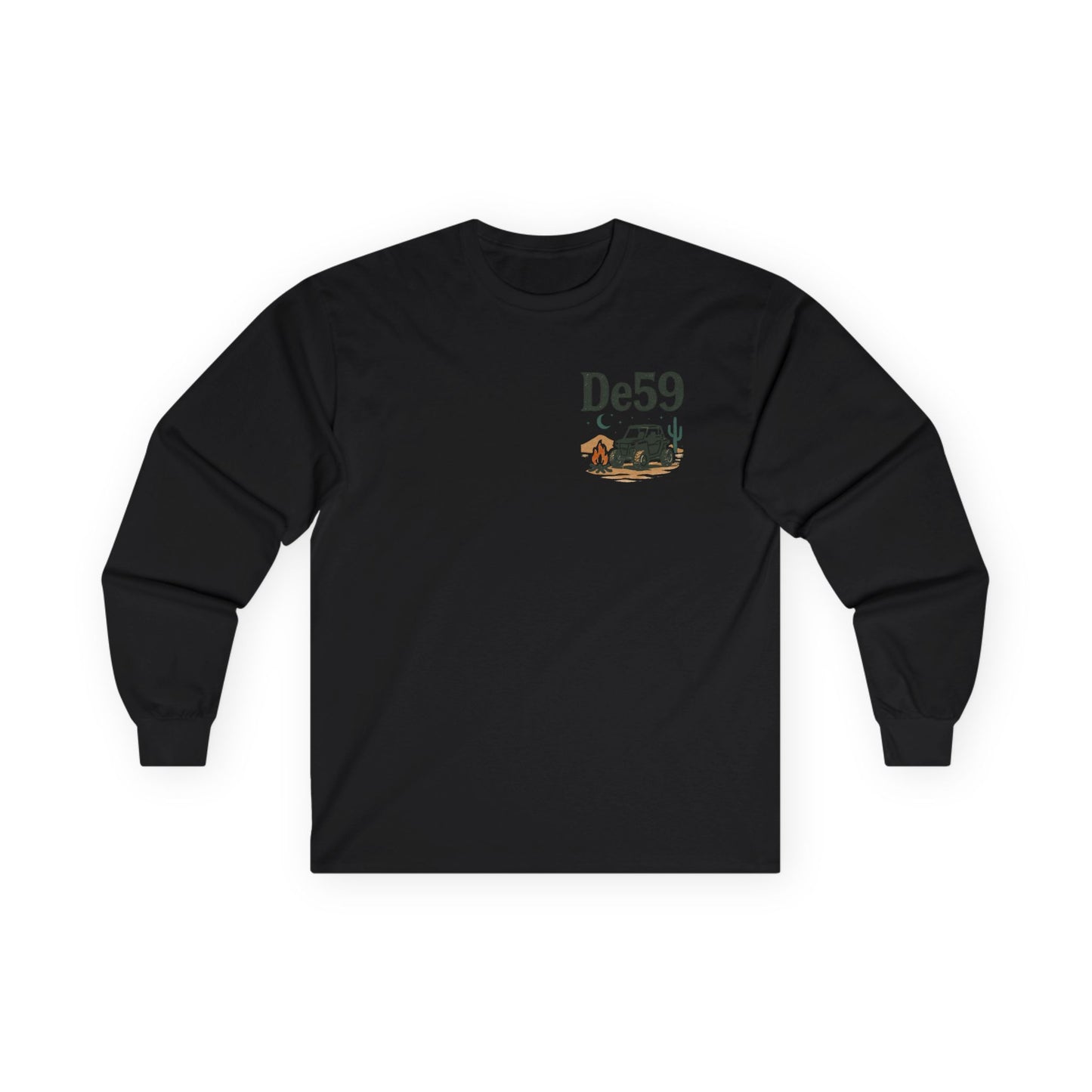 DE59 Desert Off‑Road Long Sleeve Tee — Camping & Jeep Adventure Shirt