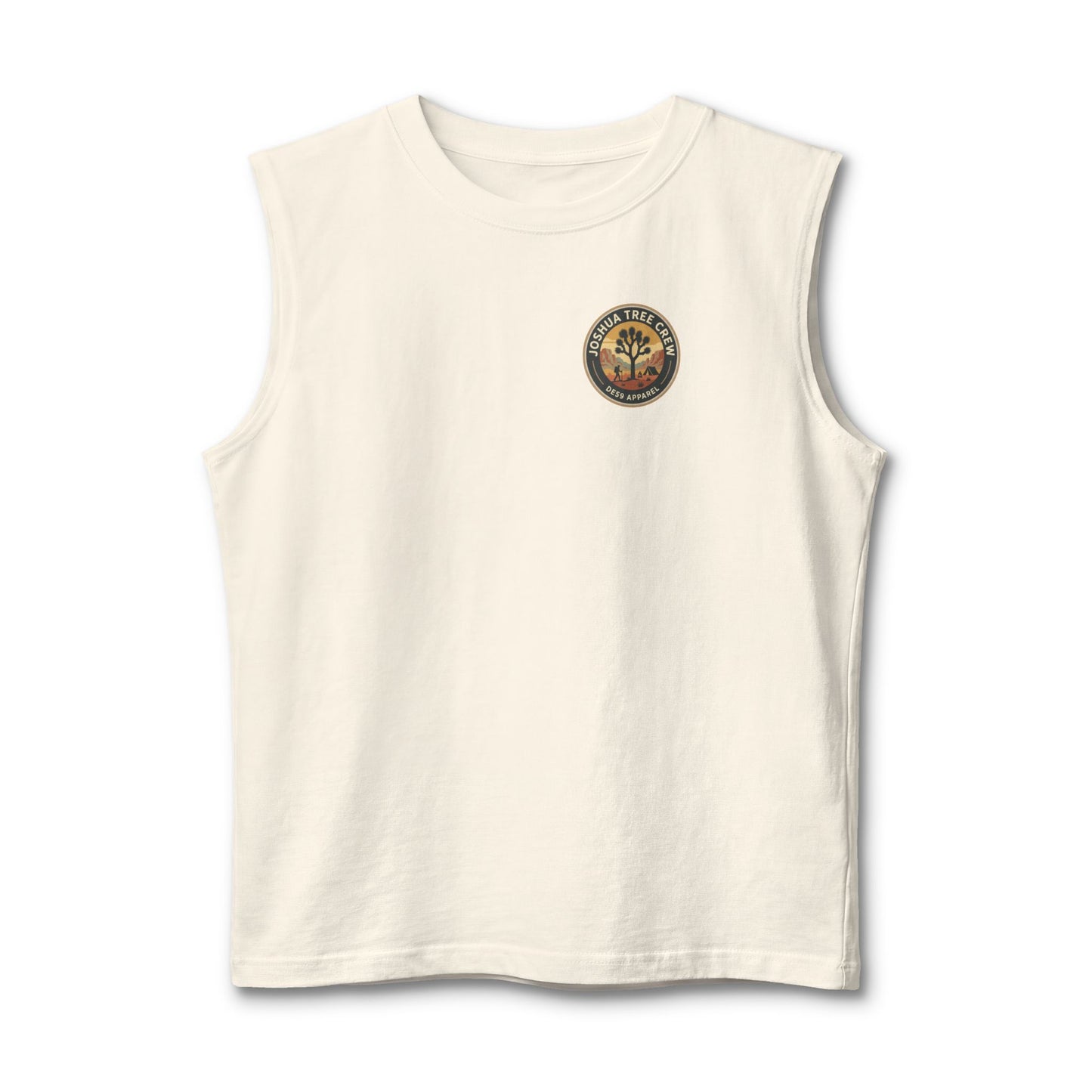 Joshua Tree Crew Muscle Tank — Vintage Desert Logo Tank Top