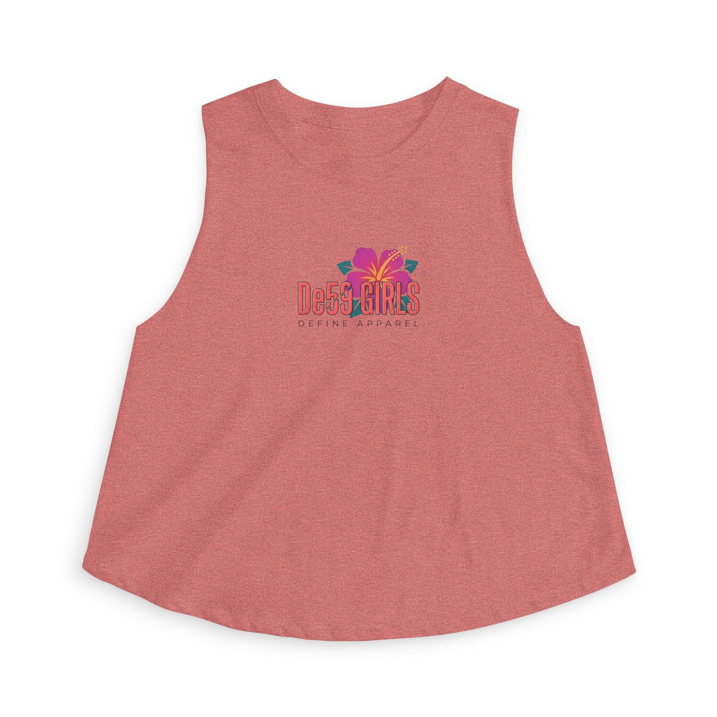 Crop Top — De59 Girls Floral Logo Muscle Tank