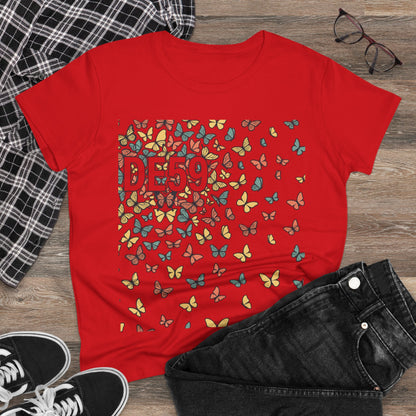 Butterfly Scatter Tee — DE59 Graphic Women's T-Shirt