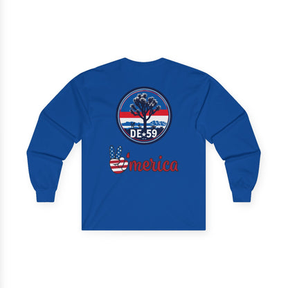 Unisex Retro-Inspired Long Sleeve Tee - Vintage Vibes, America Spirit, Wear, Gift for Friends