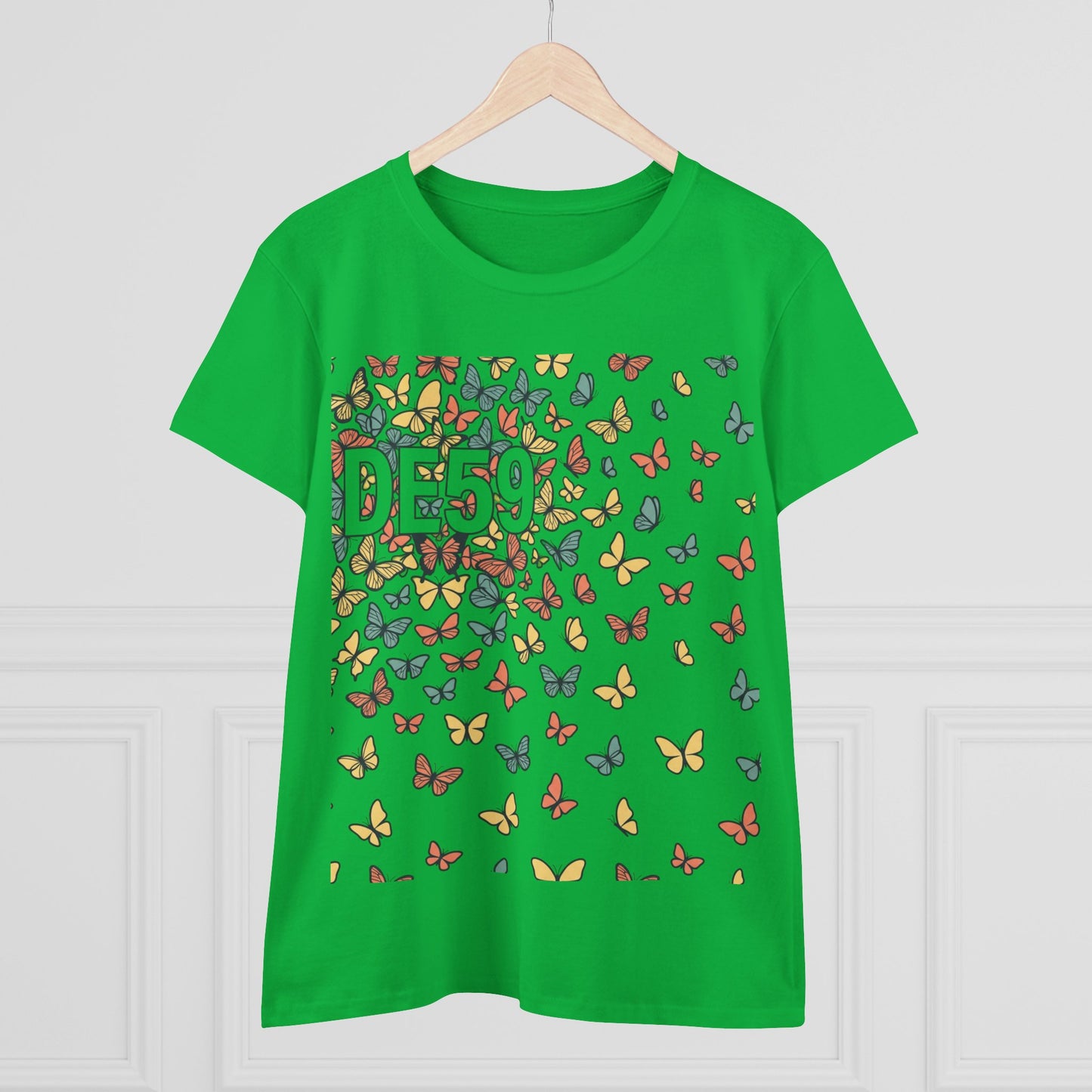 Butterfly Scatter Tee — DE59 Graphic Women's T-Shirt