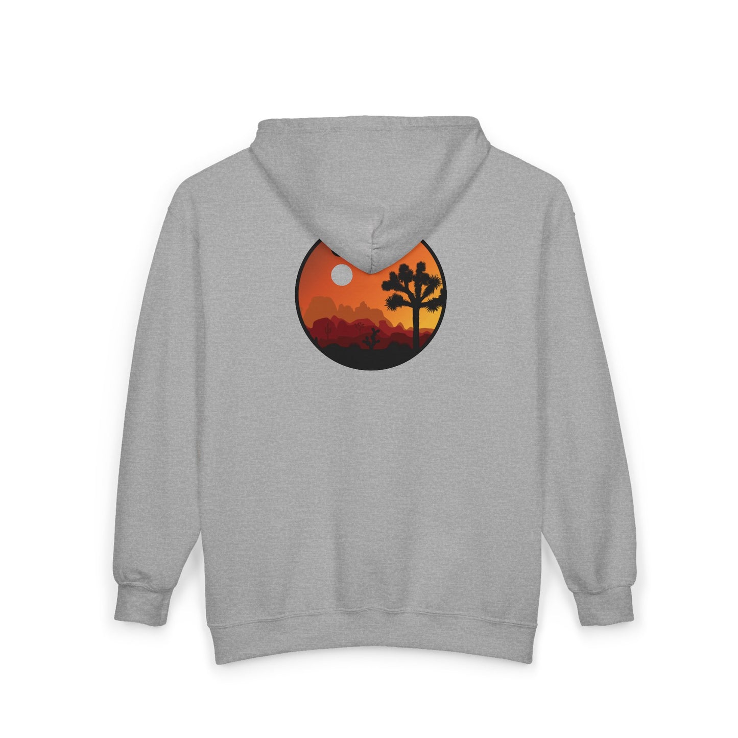 Zip Hoodie — Desert Sunset 'de59' Graphic