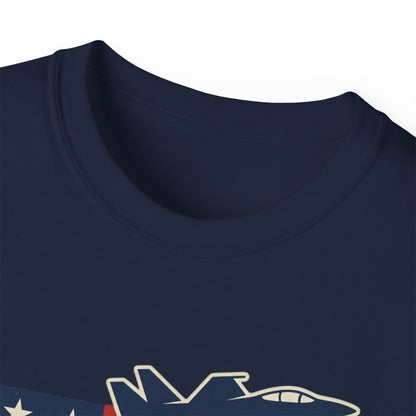 De59 Jet Fighter Tee — American Flag Military Aviation T‑Shirt