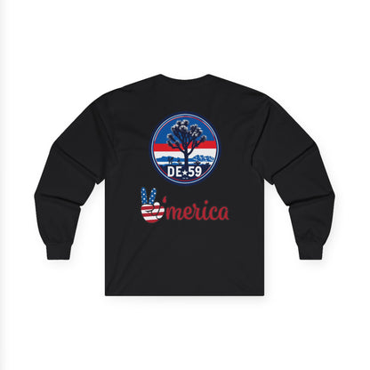 Unisex Retro-Inspired Long Sleeve Tee - Vintage Vibes, America Spirit, Wear, Gift for Friends