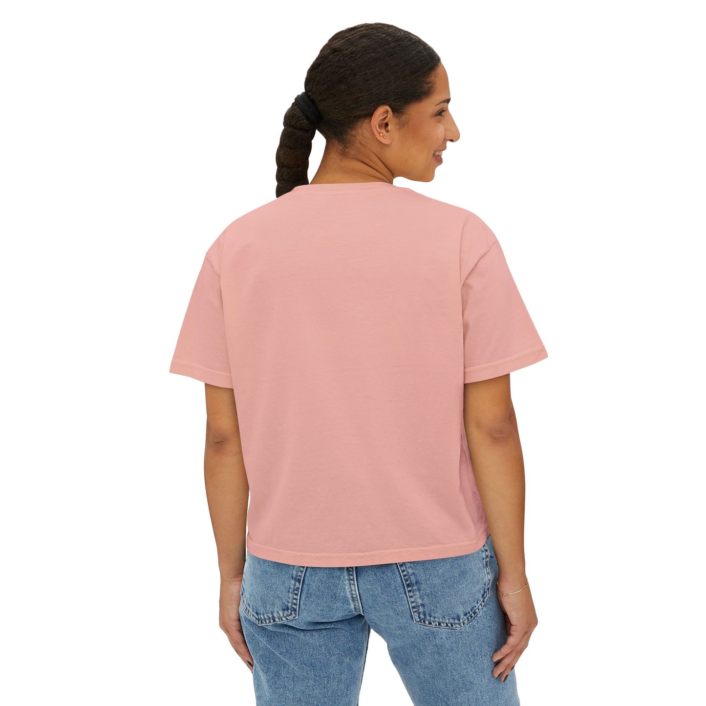 Women's Boxy Tee — 'De59  HIBISCUS  LOVE