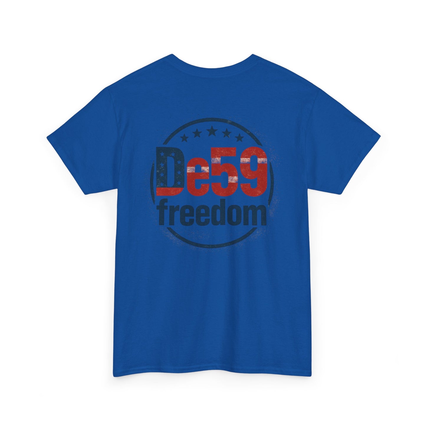 Freedom De59 T-Shirt — Patriotic USA Flag Logo Tee