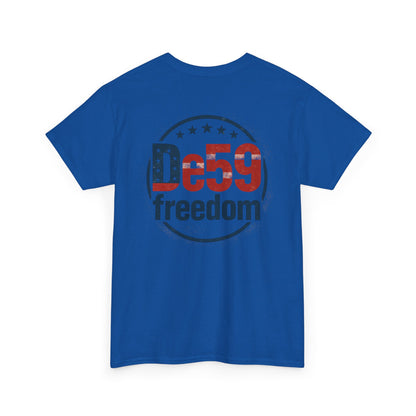 Freedom De59 T-Shirt — Patriotic USA Flag Logo Tee