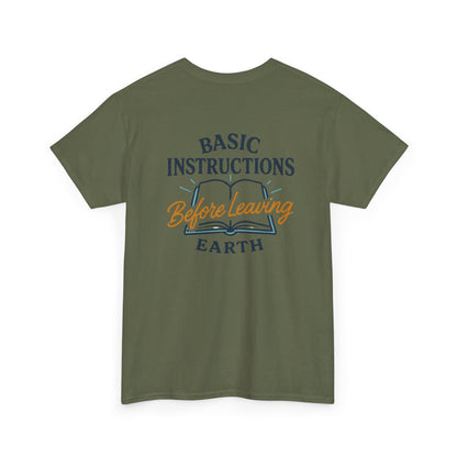 T‑Shirt — "Basic Instructions Before Leaving Earth" Graphic Tee