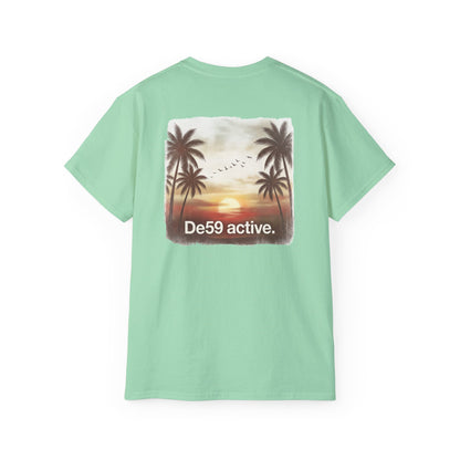 Sunset"De59 active." Text