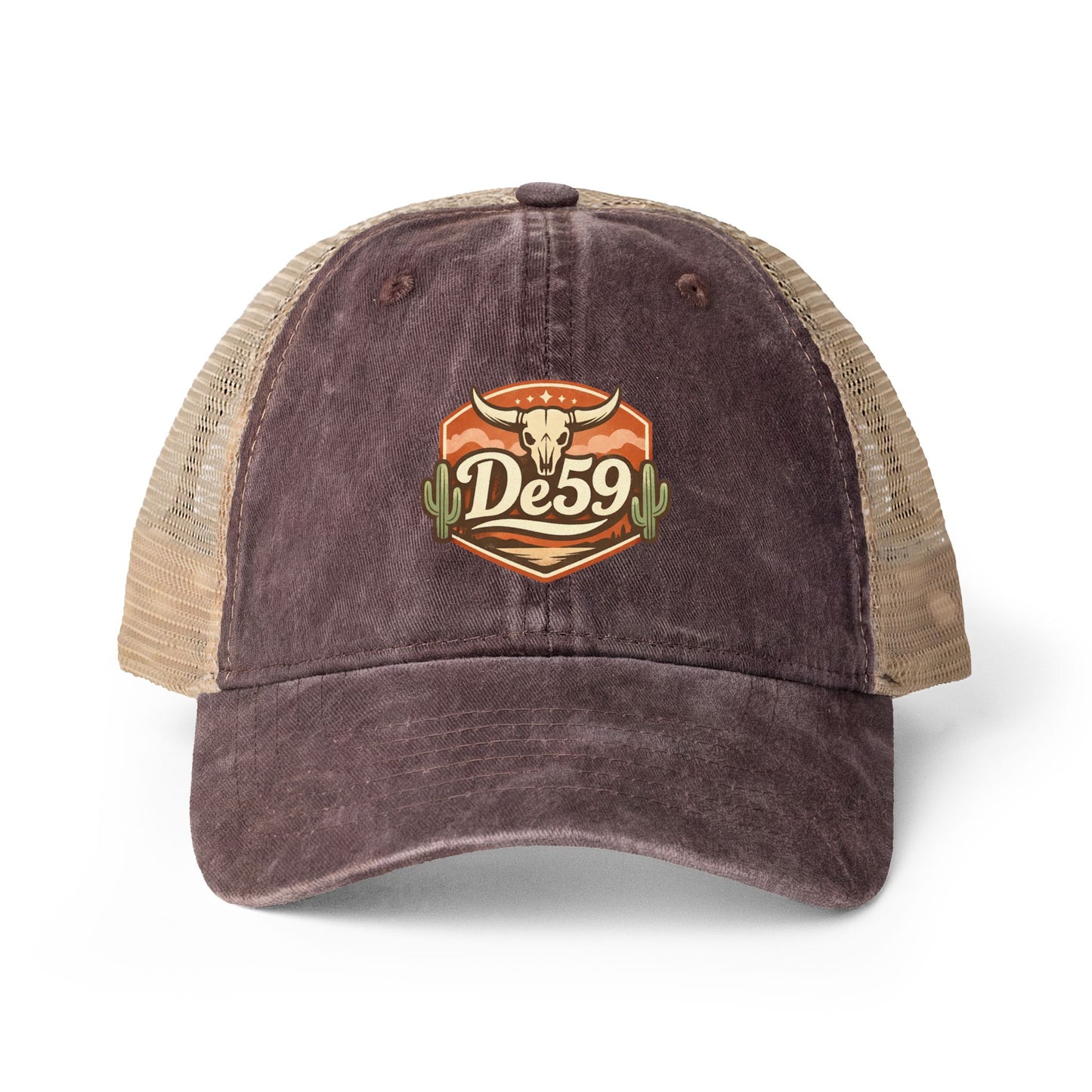 Women's Washed Mesh-Back Cap
