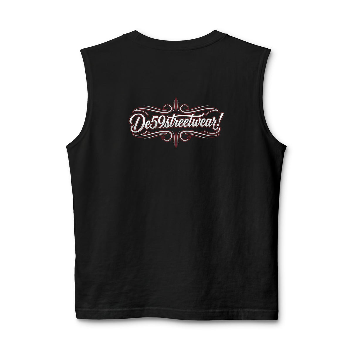 Des59streetwear Muscle Tank — Vintage Script Streetwear Tank Top