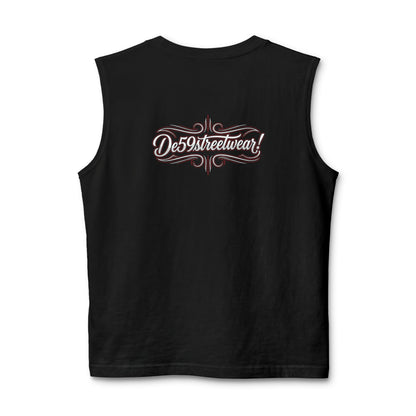 Des59streetwear Muscle Tank — Vintage Script Streetwear Tank Top