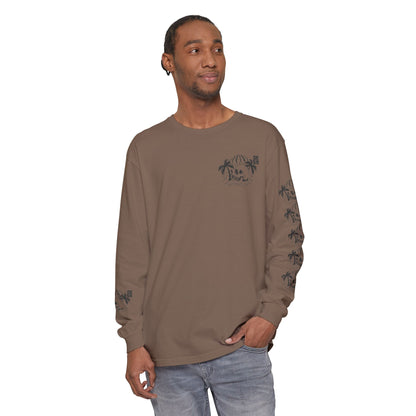 Unisex Garment-dyed -skull island Long Sleeve T-Shirt