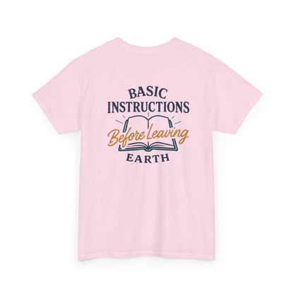 T‑Shirt — "Basic Instructions Before Leaving Earth" Graphic Tee