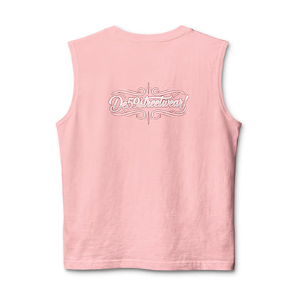 Des59streetwear Muscle Tank — Vintage Script Streetwear Tank Top