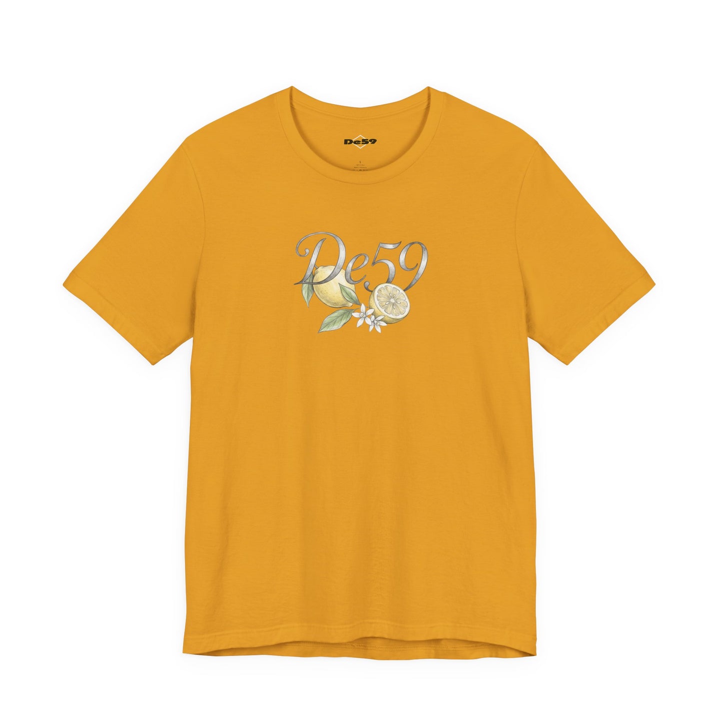 Lemon Blossom Tee — 'De59' Floral Graphic T-Shirt