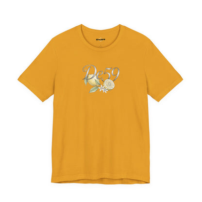 Lemon Blossom Tee — 'De59' Floral Graphic T-Shirt