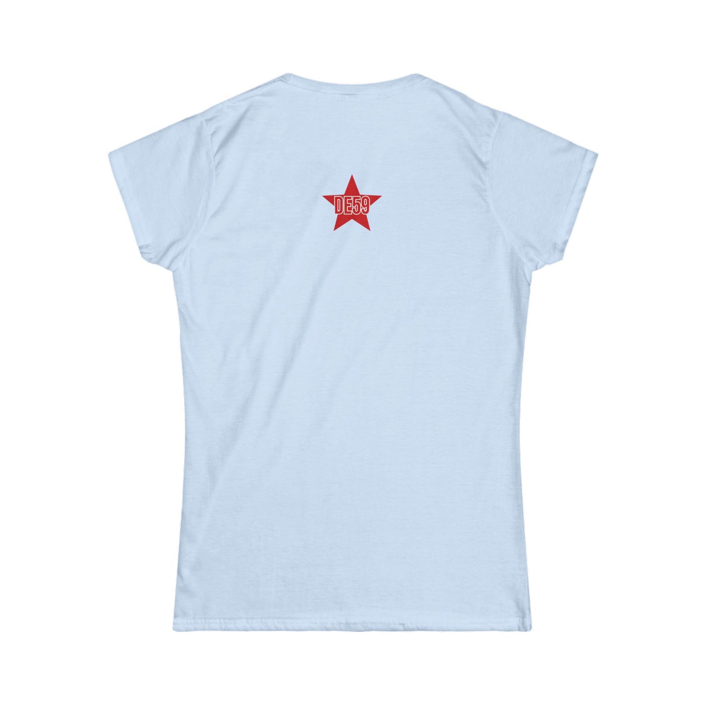 Women's Tee — Pastel Longhorn Skull (Red Star Back)
