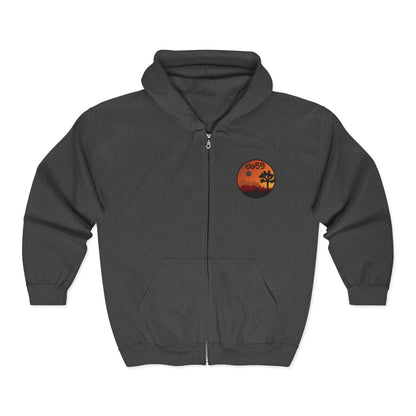 Zip Hoodie — Desert Sunset 'de59' Graphic