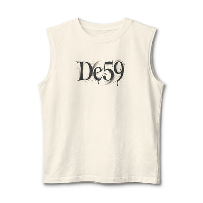 De59 Apparel Muscle Tank — Grunge Logo Sleeveless Tee