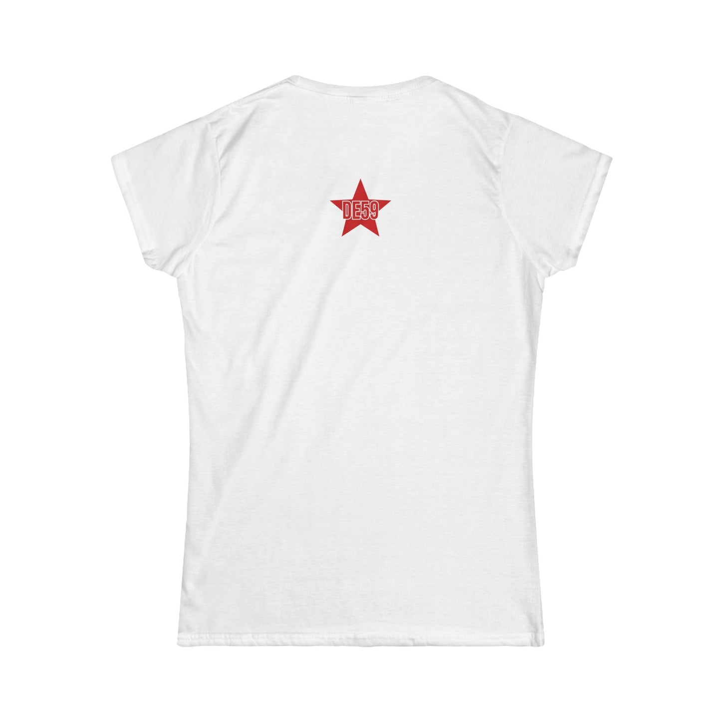 Women's Tee — Pastel Longhorn Skull (Red Star Back)
