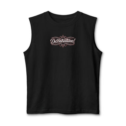 Des59streetwear Muscle Tank — Vintage Script Streetwear Tank Top